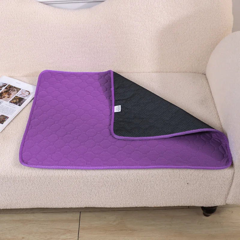 Reusable Dog Pee Pad Absorbent Super Washable Pet Pee Mat Cat Puppy Training Diaper Mat Pet Supplies for Car Seat Floor Sofa