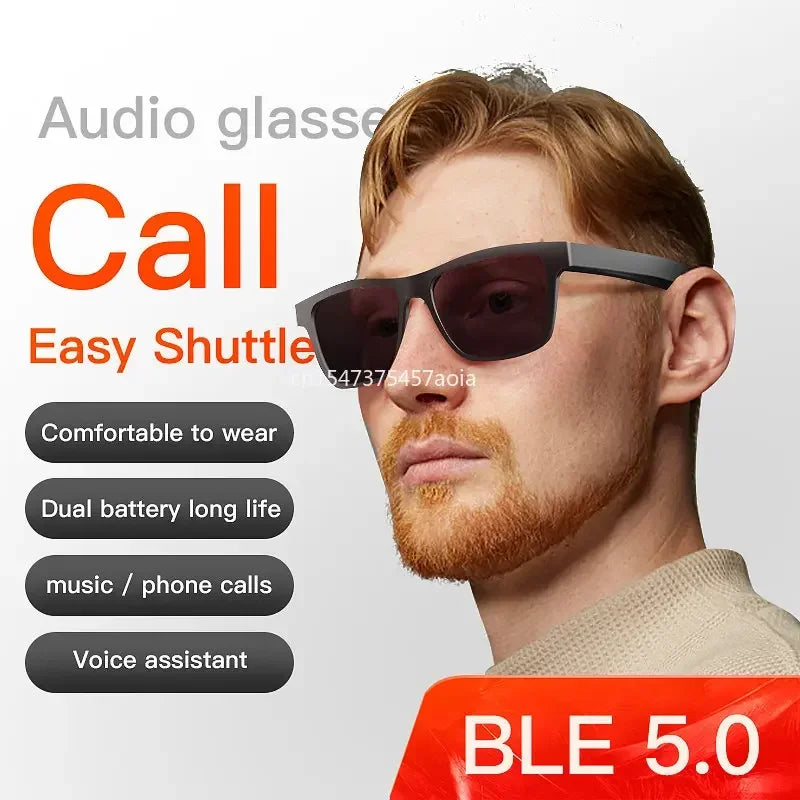 New Mi Smart Glasses Driving Sunglasses Bluetooth Glasses Headphones Polarized Smart Hands-Free Calling Listening To Music  Game