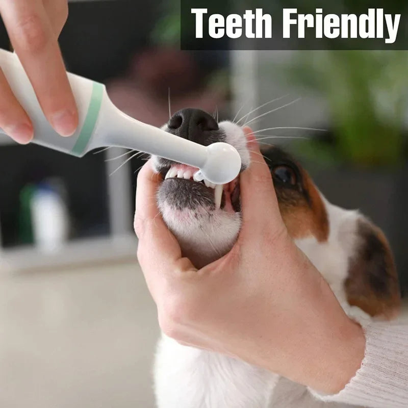 Dog Tartar Cleaner Rechargeable Pet Electric Toothbrush Professional Teeth Polisher Cat Grooming Tools Oral Hygiene Device