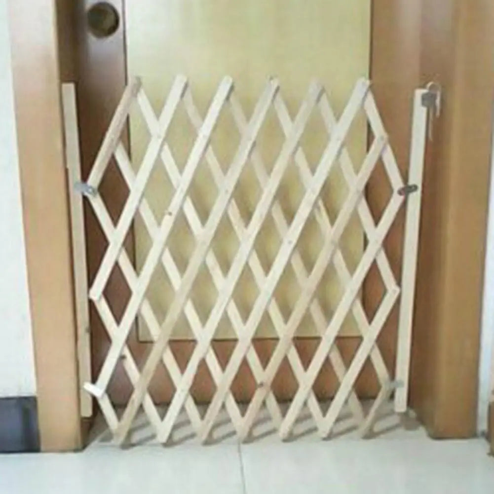 Outdoor Safe Wooden Fence Easy Installation Universal Expandable Pet Safety Separation Barrier for Indoors and Outdoors