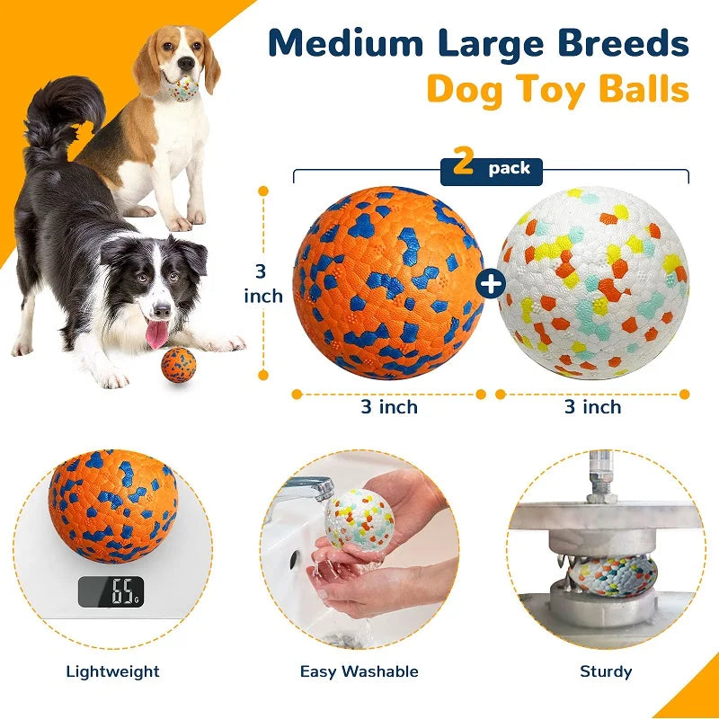 Dog Chew Toy Burst Ball Bite Resistant Teething High Elasticity High Quality Molar Interactive Training Tear Dog Pet Toy Balls