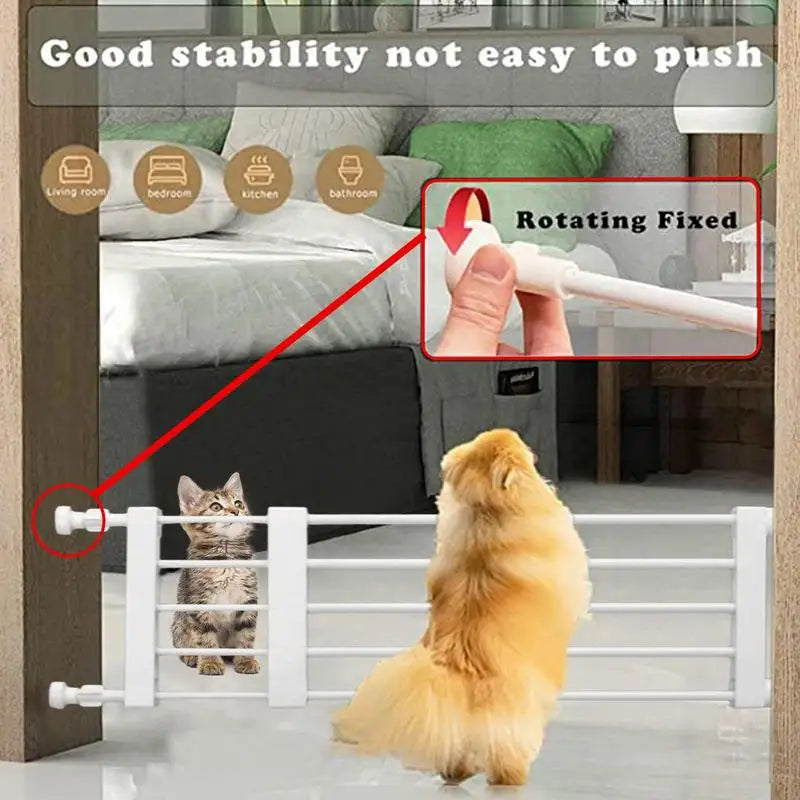 Pets Dog Fences Short Dog Gate Retractable Extra Wide Dog Gate For Doorways Stairs Hallways Indoor Pet Gates For Puppies