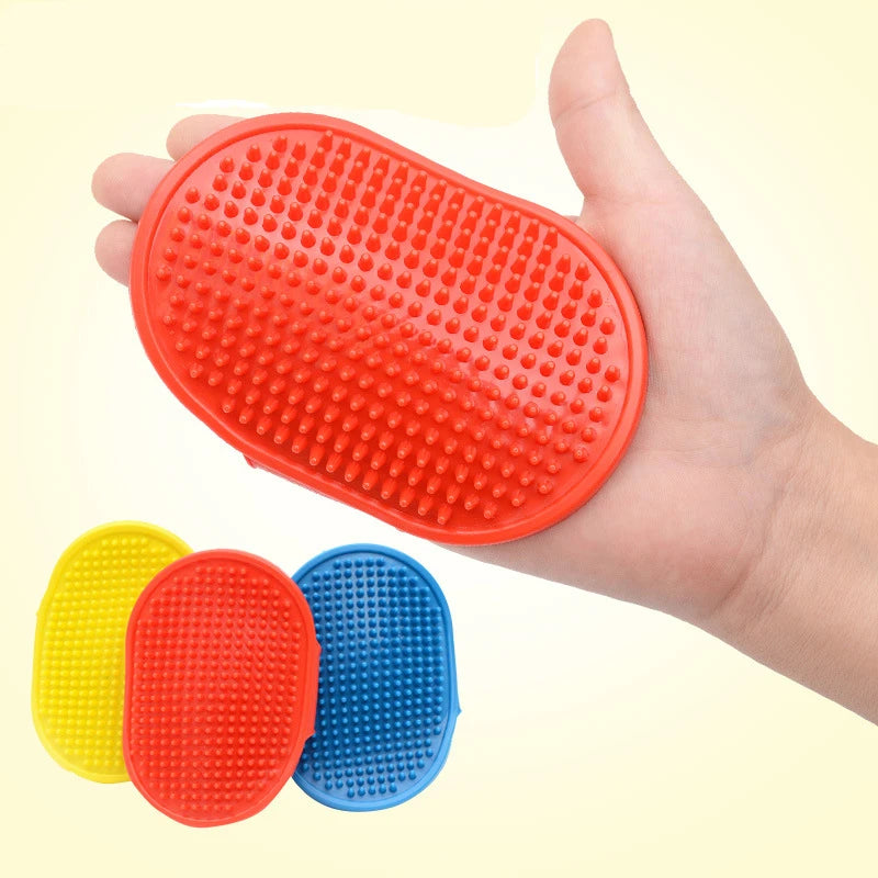 Fashion Rubber Pet Bath Brush Environmental Protection Silicone Glove for Pet Massage Pet Grooming Glove Dogs Cats Pet  supplies