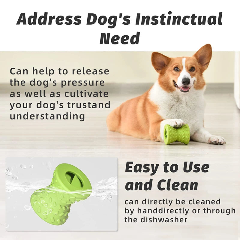 Benepaw Food Dispensing Dog Toys for For Aggressive Chewers Nontxic Natural Rubber Treat Leaking Pet Toys Puppy Bone Play Game