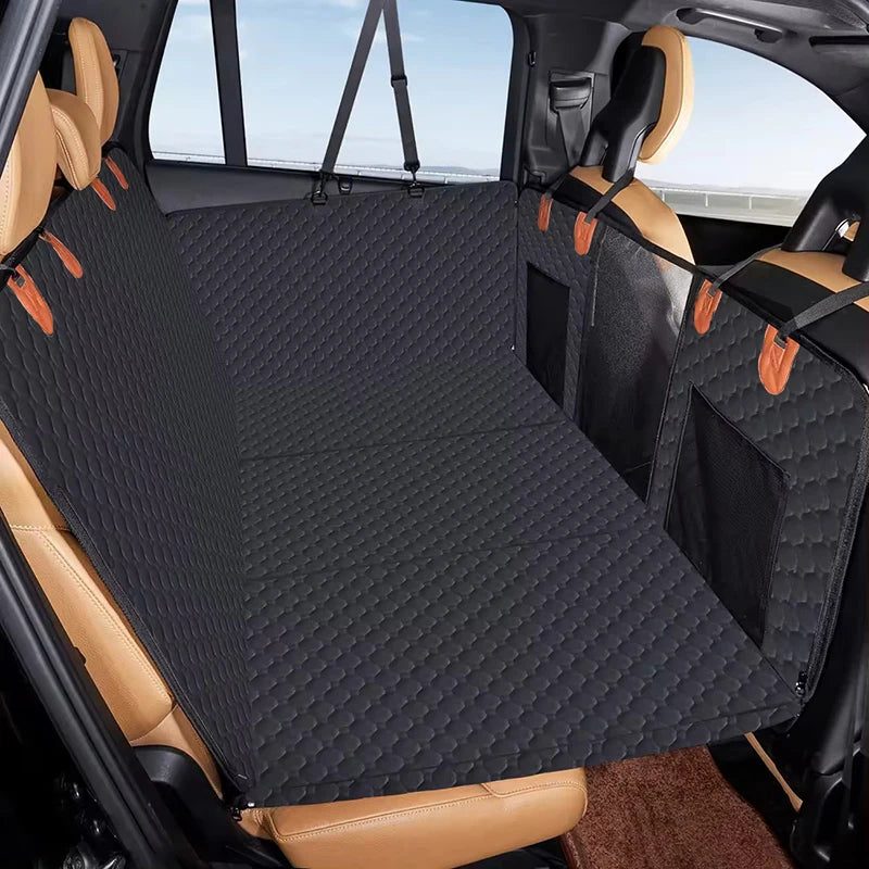 Extended Dog Car Seat Cover Car Bed Pet Backseat Cover Waterproof And Anti-Slip Pet Mat for Car SUV Truck Dog Products