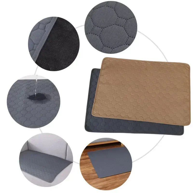 Dog Urine Pad，Washable Pet pee Mat Waterproof Reusable Training Pad for Puppy，Dog Urine Mat，Protect Diaper Mat Car Seat Cover