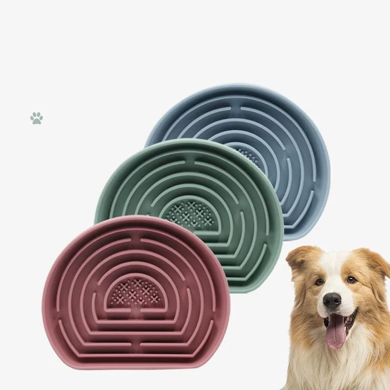 Pet supplies Slow Food Cushion Dog Slow Food Bowl Anti choking and Anti overturning Silicone Suction Cup Cat Basin Meal Cushion