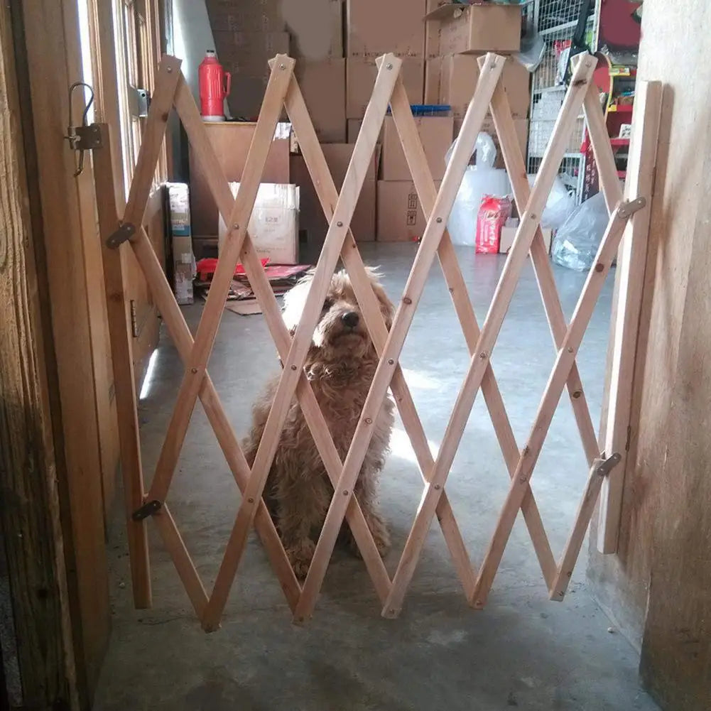 Outdoor Safe Wooden Fence Easy Installation Universal Expandable Pet Safety Separation Barrier for Indoors and Outdoors