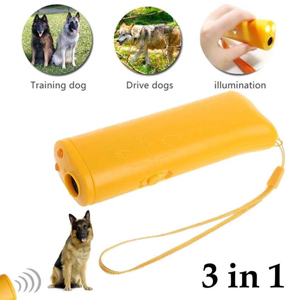 Dog Repeller Electronic Dog Trainer No Bark Anti Bark Stop Bark Dog Training Device With LED Light Torch Soldering iron