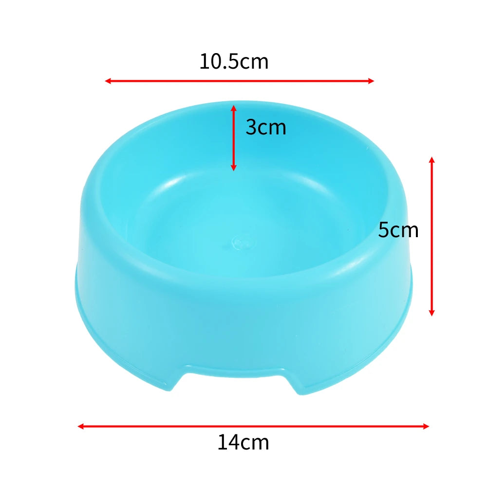 Safety Cute Multi-Purpose Candy Color Plastic Dog Bowls Feeding Water Food Cat Bowl Food Bowl Pet Food Bowl