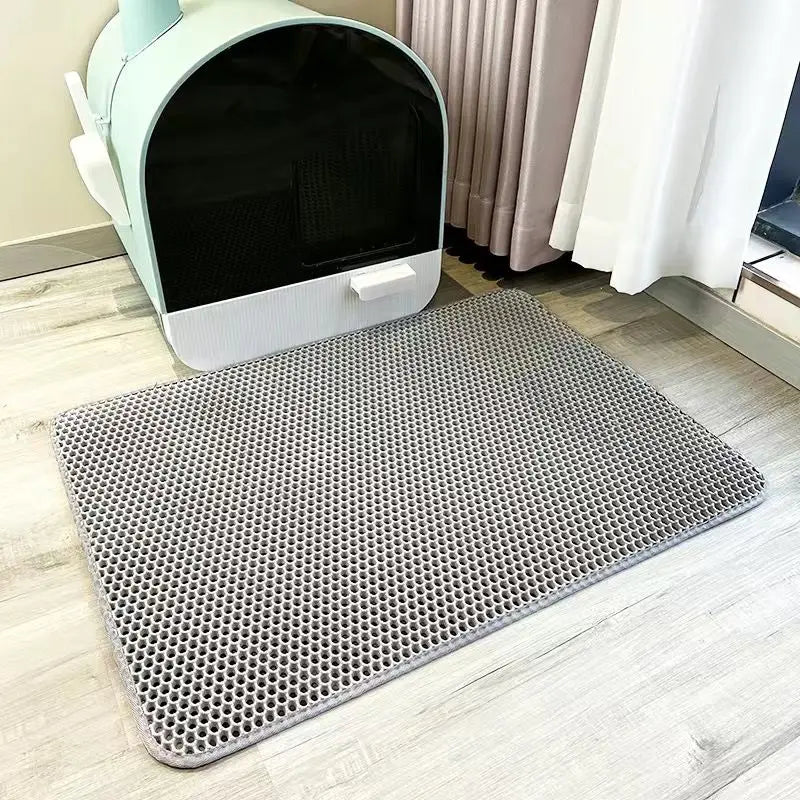 Cat litter mat collects scattered cat litter, cat litter basin mat, cat cleaning products