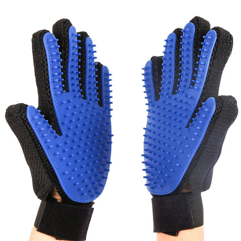 Fashion Rubber Pet Bath Brush Environmental Protection Silicone Glove for Pet Massage Pet Grooming Glove Dogs Cats Pet  supplies