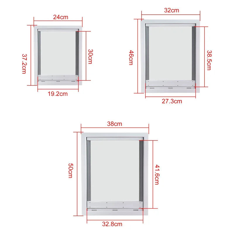 Large Pet Door PVC Magnet Automatic Closing Door  Security Accessory for Big Dog Gate Puppy Fences With Baffle Pet Supplies