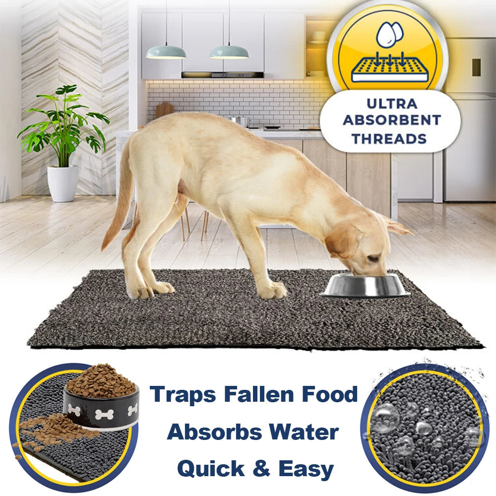 Washable Dog Mat Easy To Clean Pet Paws Rug Absorbent Dogs Diapers Pads Soft Cushion For Small Large Dogs