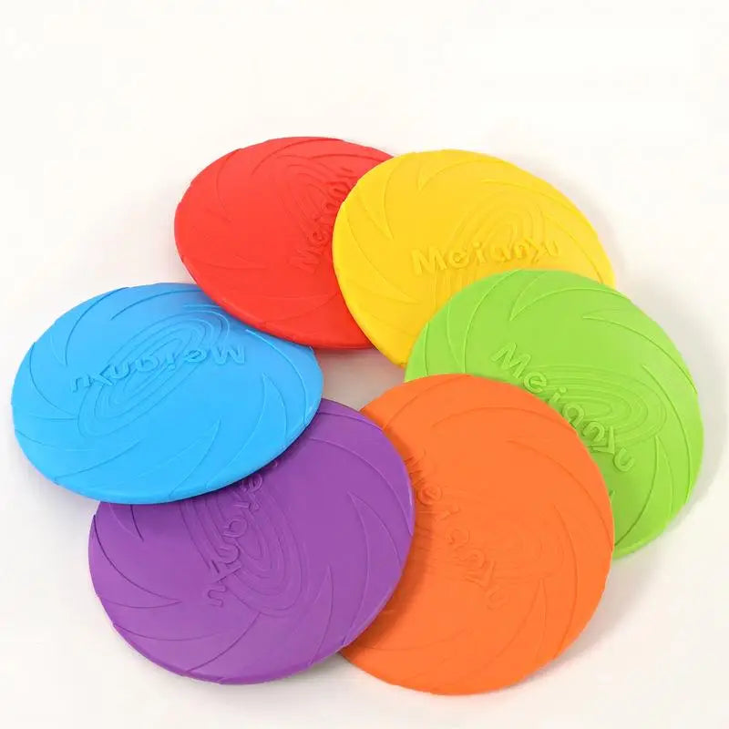 OUZEY Bite Resistant Flying Disc Toys For Dog Multifunction Pet Puppy Training Toys Outdoor Interactive Game Pet Dogs Products