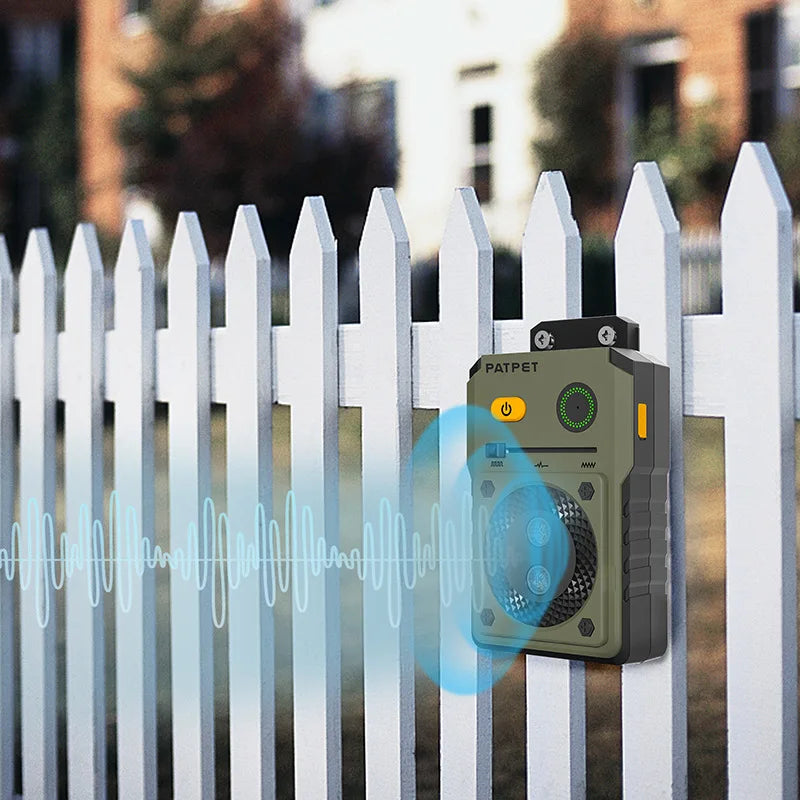 Upgraded Effective Anti Barking Device Adjustable Ultrasonic Dog Bark Deterrent Waterproof Pet Training Up Bark Control DeviceNe