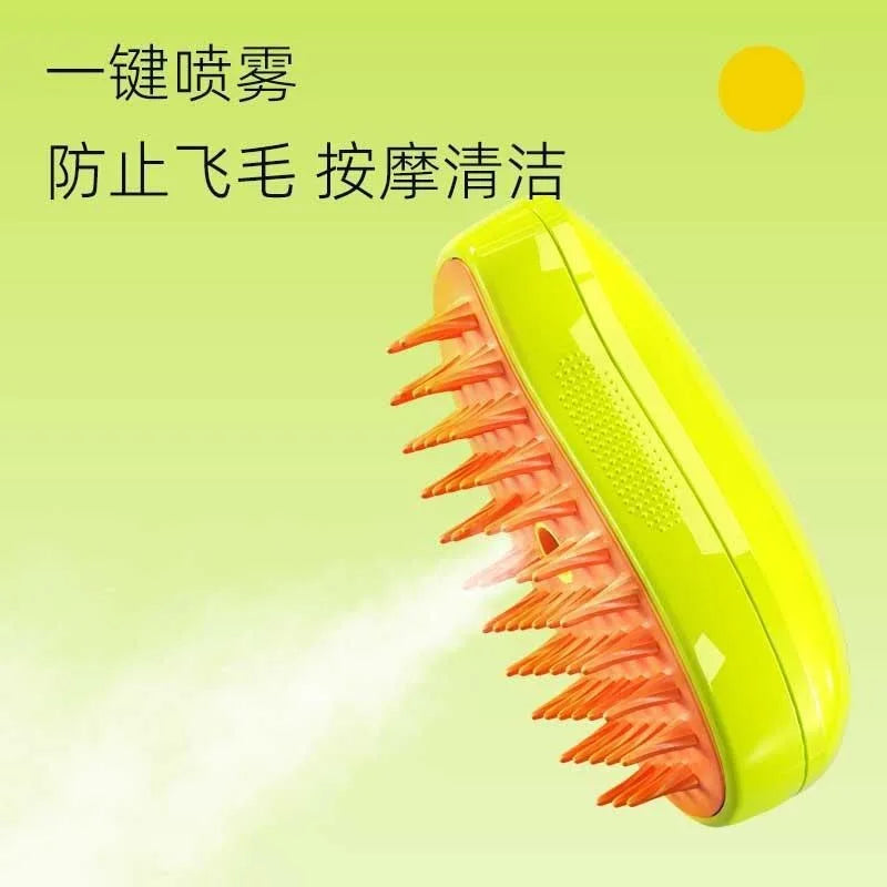 Cat Steam Brush Steamy Dog Brush 3 in 1 Electric Spray Cat Hair Brushes for Massage Pet Grooming Comb Hair Removal Combs