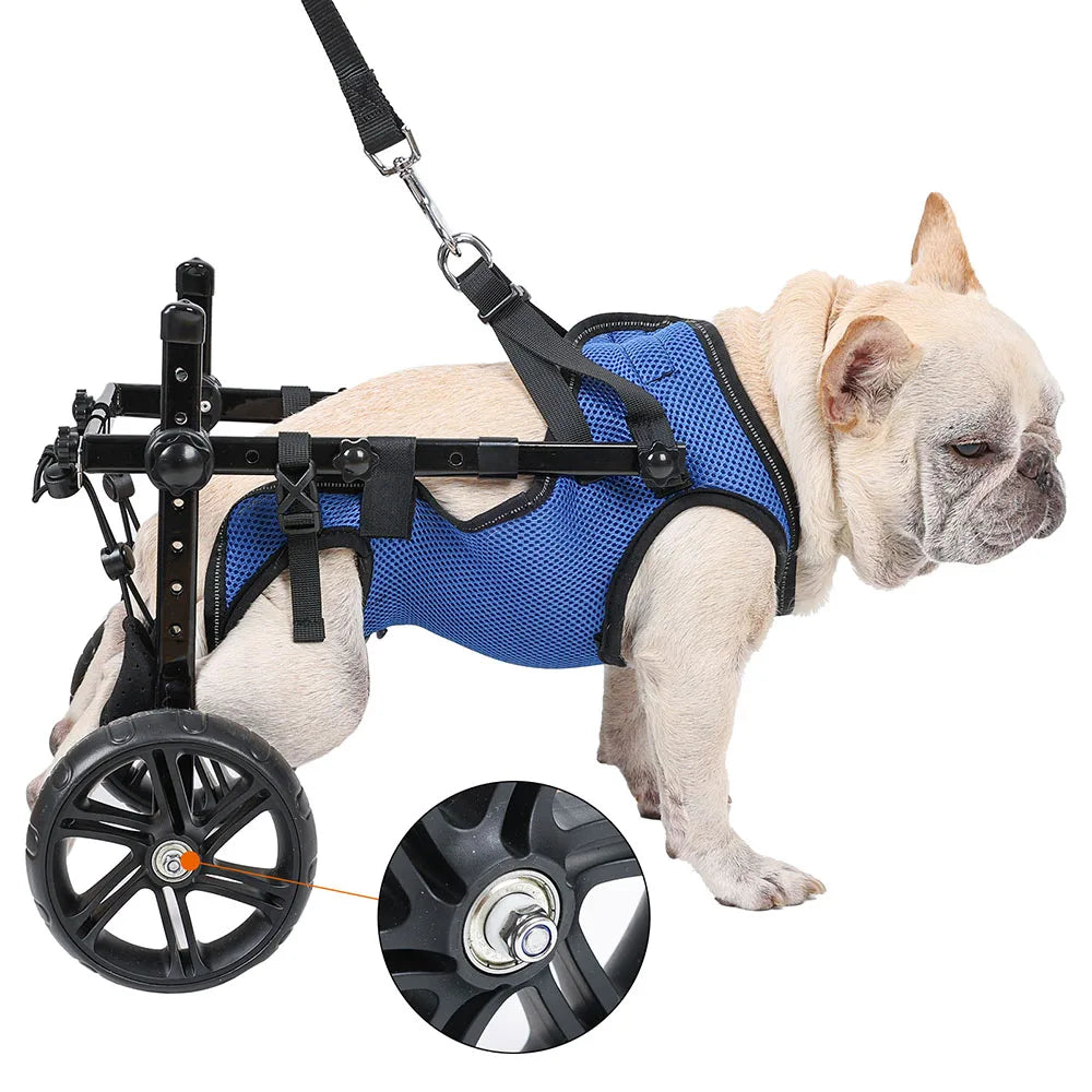 Dog Wheelchair Disabled Cat Dog Walker Cart Pet Hind Limb Paralysis Injury Weakness Assist Walker Rehabilitation Training Brace