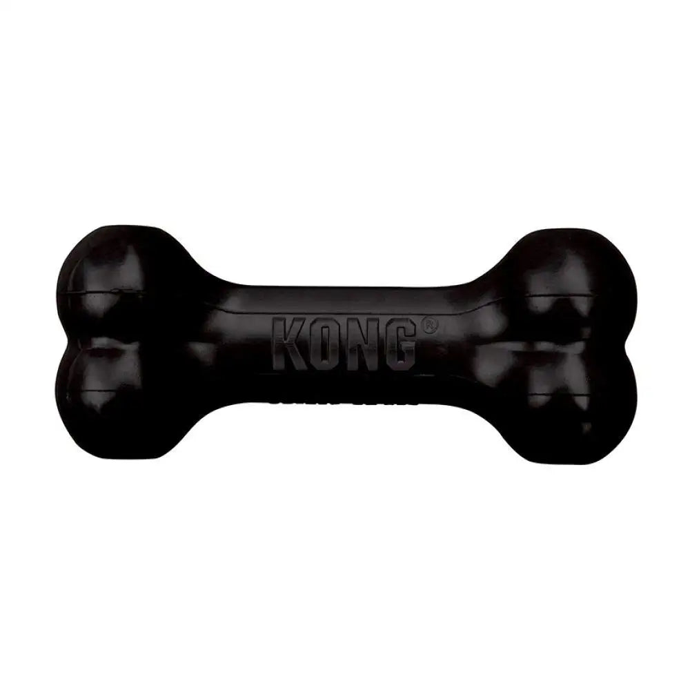 KONG - Extreme Goodie Bone - Durable Rubber Dog Bone for Power Chewers Pet Items Soccer Black Dock Pets Dogs Accessories Toy