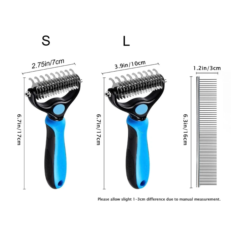 Pet Hair Removal Combs Cats Combs Deshedding Combs Shedding Combs Dogs Combs Grooming Combs Dematting Combs Rake Combs