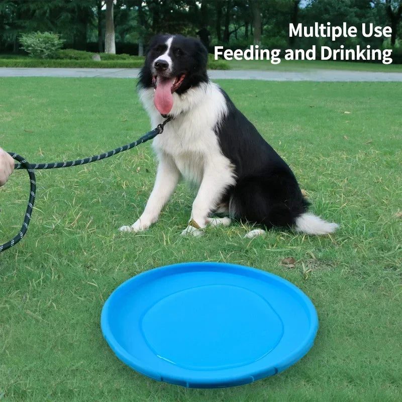 15/18/22cm Pet Dog Flying Disk Toy Silicone Outdoor Training Toy Interactive Anti-Chew Game Toy Pet Supplies jouet pour chien