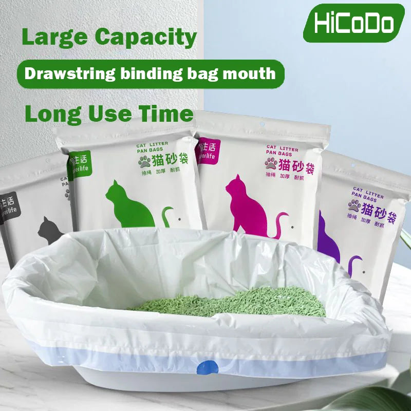 Universal Cat Litter Bag Disposable Thickened Automatic Closing Special Garbage Pet Box