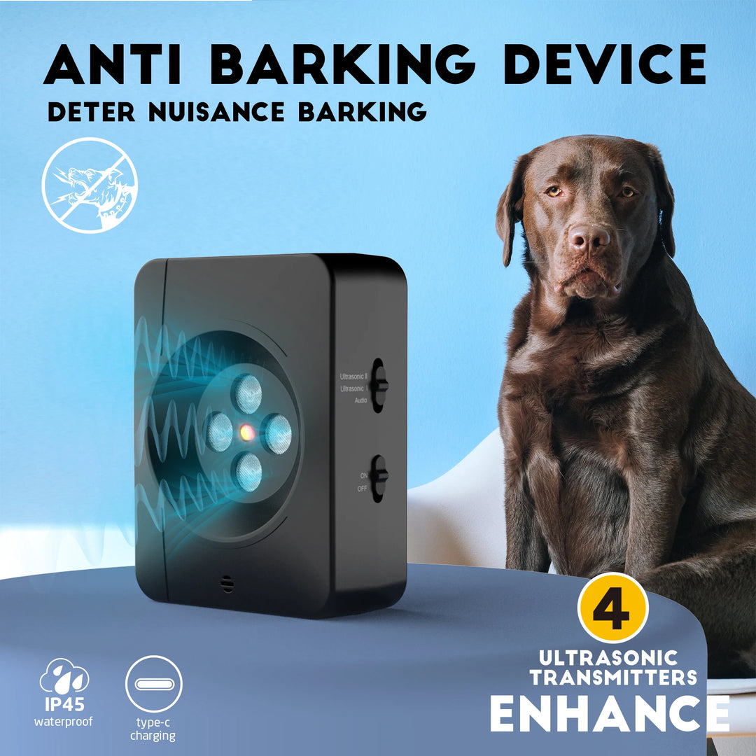 Anti Barking Device,Dog Barking Control Devices with 3 Modes,Rechargeable Ultrasonic Dog Barking Deterrent,Safe for Dog & People