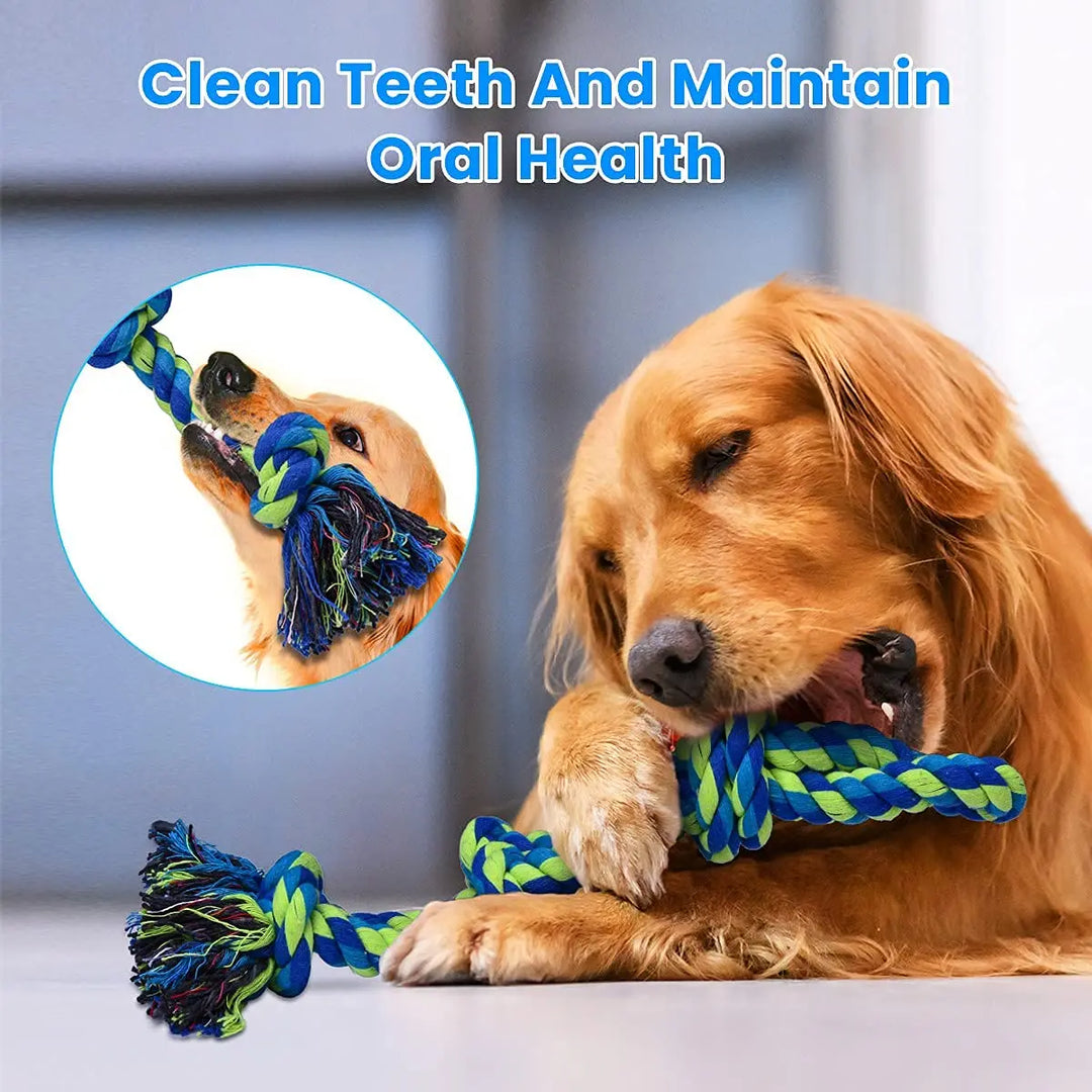 Dog rope toys are suitable for large and medium-sized domineering chewing 2-piece dog rope toys are suitable for large dogs