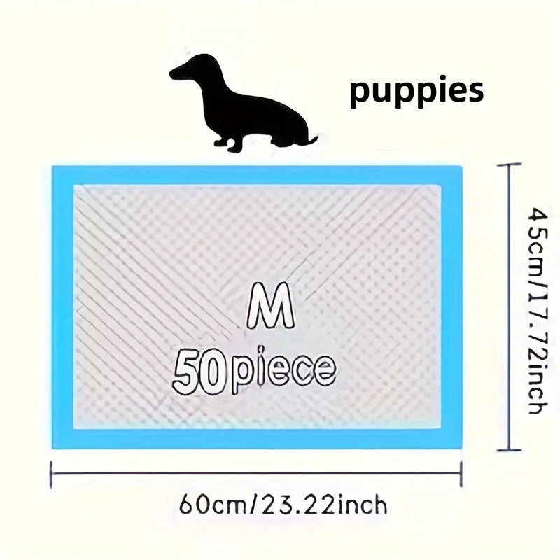 100/50/40/20pcs Disposable Absorbent Dog Training Pads,Pet Pee Pad,Dog Diapers High Absorbent Pet Cage Pads Puppy Potty Training