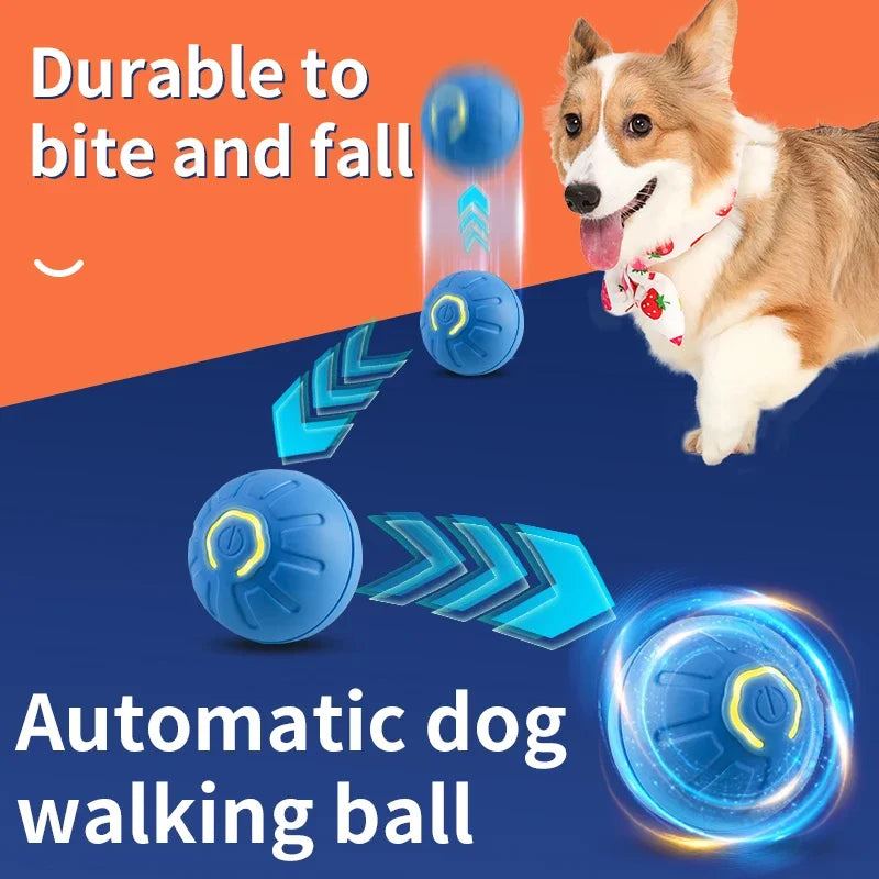 Smart Dog Toy Ball Electronic Interactive Pet Toy Moving Ball USB Automatic Moving Bouncing for Puppy Birthday Gift Cat Product