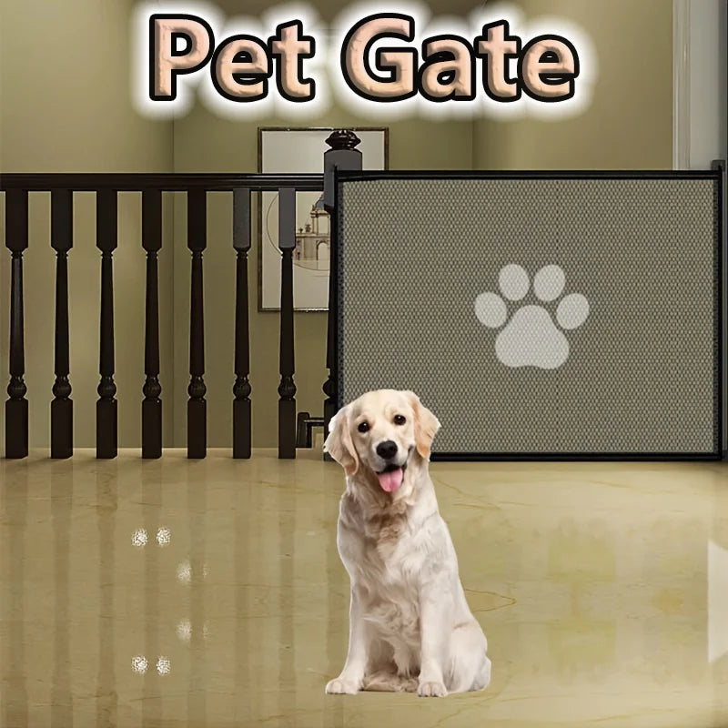 Pet Gate, Pet Isolation Protection Gate Fence Dog Isolation Net Portable Folding Dog Safety Protection Net Portable Folding Mesh