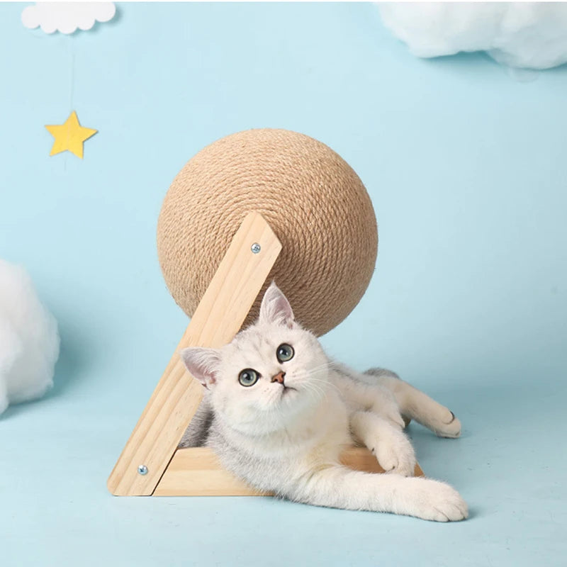 Cat Scratching Ball Toy Kitten Sisal Rope Ball Board Grinding Paws Toys Cats Scratcher Wear-resistant Pet Furniture supplies