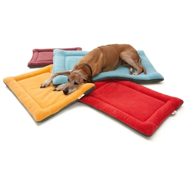 Pet Mat Kennel Pad Cushion Dog Crate Mattress Dog Cat Bed for Large Medium Dogs Rectangle Washable Pet Blanket Cama Perro