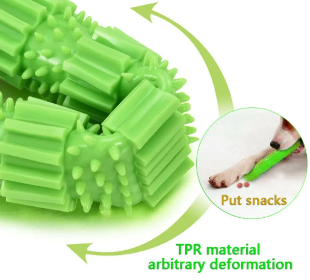 Pet Dog Chew Toy For Aggressive Chewers Treat Dispensing Rubber Teeth Cleaning Squeaking Rubber Dog Toy For Pet Training