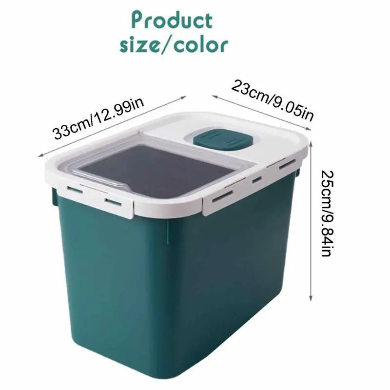 Pet Food Storage Container 22lb Air Tight Dog Food Container Pet Dry Food Storage Moisture Proof Cat Puppy Food Bin With Lid