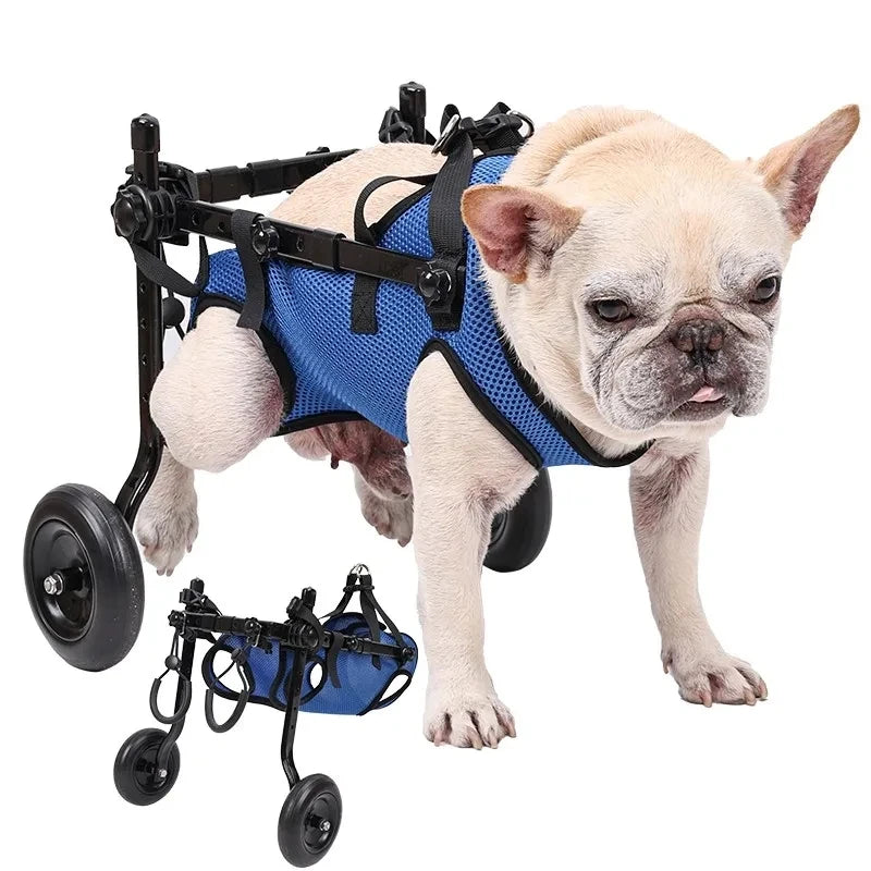 Adjustable Dog Wheelchair Hind Limb Hind Leg Disabled Pet Cat Dogs Mobility Aid Trolley Legs Rehabilitation Light Pet Walk Tools