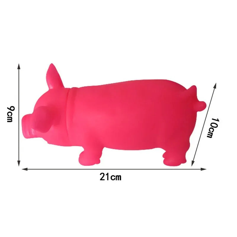 Pig Grunt Squeak Dog Toys Cat Chewing Toy Cute Rubber Pet Dog Puppy Playing Pig Toy Squeaker Squeaky With Sound Large Size