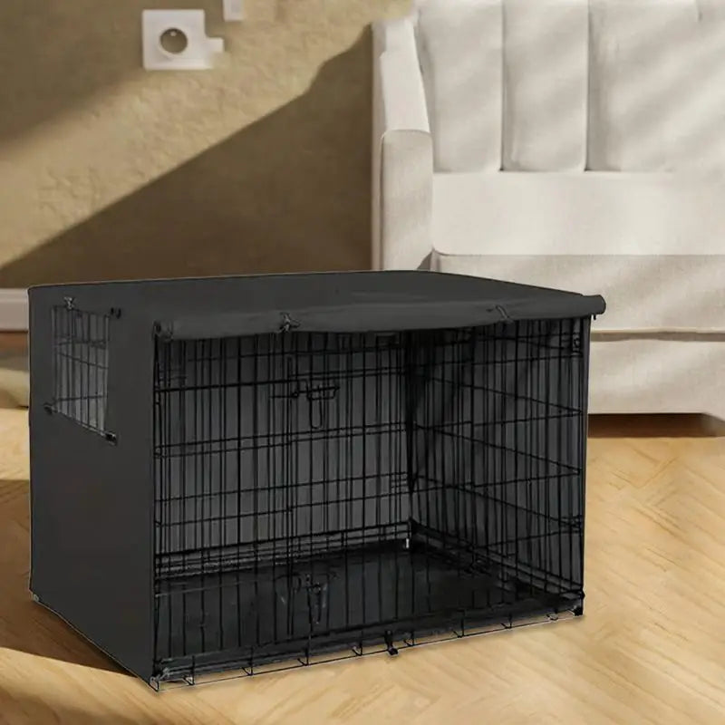 Pet Cage Cover Oxford Pet Crate Cover Pet Crate Cover Windproof Dog Kennel Cover Waterproof Dog Cat Cage Cover For Indoor
