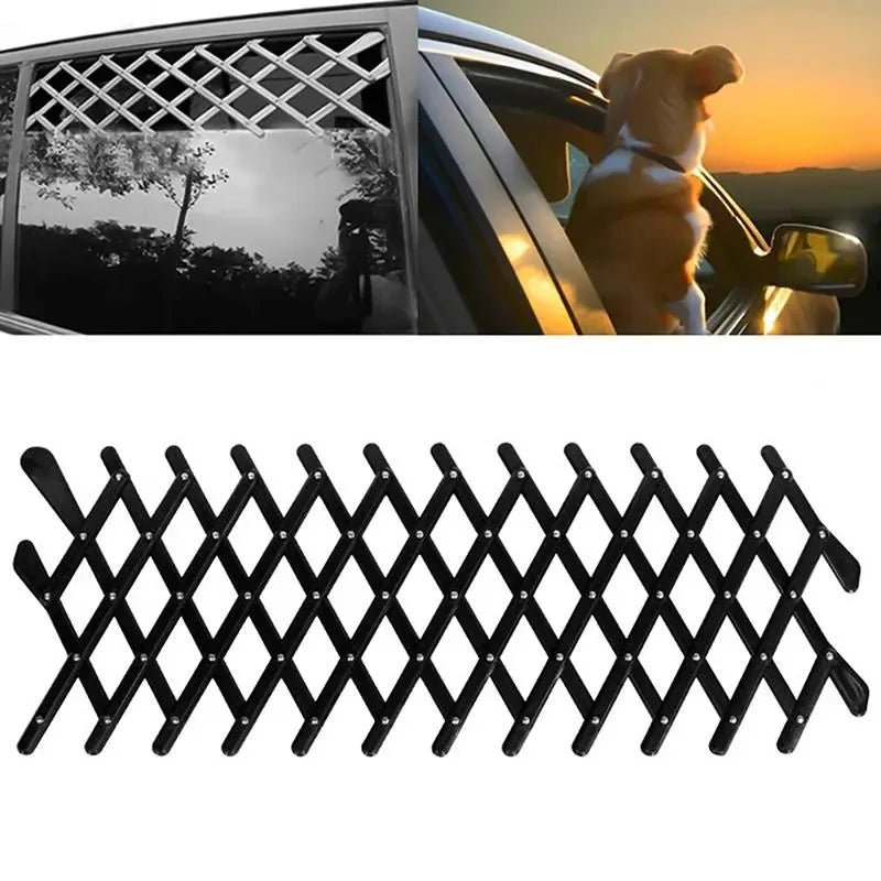 New Universal Car Window Travel Pet Fences Vent Window Pet Dog Puppy Security Ventilation Grill Mesh Vent Guard Telescopic Fence