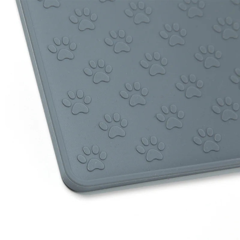 Pet Placemat Silicone Waterproof Pet Bowl Pad Dog Food bowl Mat Cat Feed Mat Cat Dog Drinking Feeding Placemat  Feeder Mats