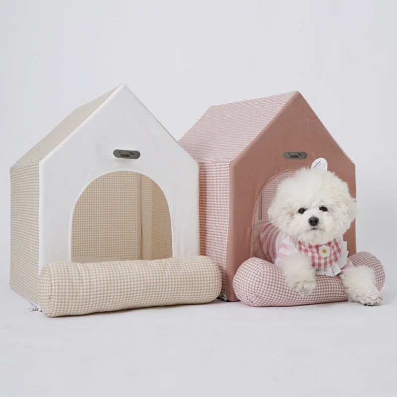 Pet Luxury Princess Deluxe House for Teddy Bear Schnauzer Dogs Cats Puppy Kitten Indoor Fluffy Warm Cozy Kennel Pet House Tent