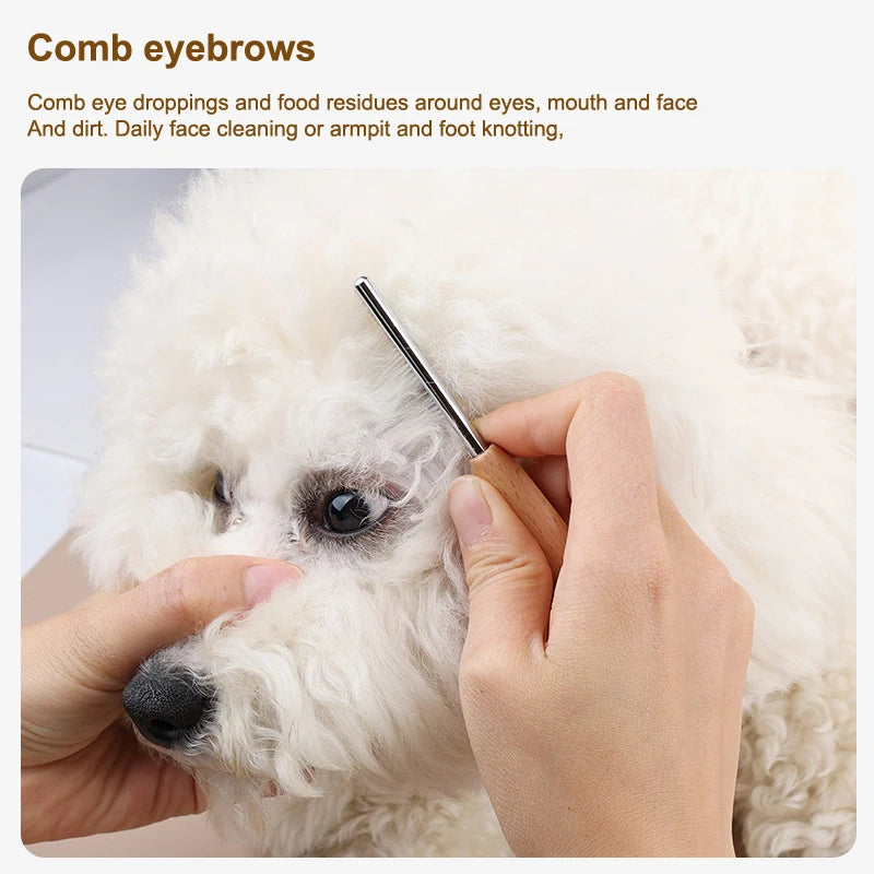 Pet Comb Dog Cat Mouth Hair Comb Comfortable Clean Cats Hairs Pet Bristle Comb Small Hair Comb Accessories for Cats and Dogs