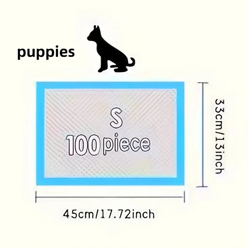 100/50/40/20pcs Disposable Absorbent Dog Training Pads,Pet Pee Pad,Dog Diapers High Absorbent Pet Cage Pads Puppy Potty Training