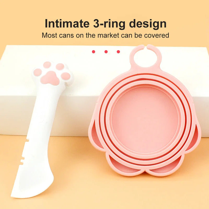 Multifunction Pet Canned Spoon Jar Opener Puppy Feeding Mixing Wet Dry Scoop Cat Dog Accessories Feeder Shovel Pets Tableware