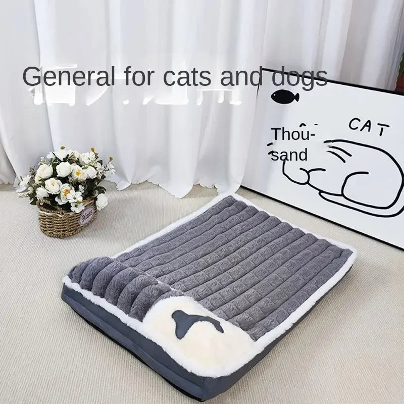 Pet Bed,Thickened Bed Mat For Dog Cat, Winter Super Warm Bed Mat for Small Medium Large Dog,Removable Washable Pet Bed For puppy