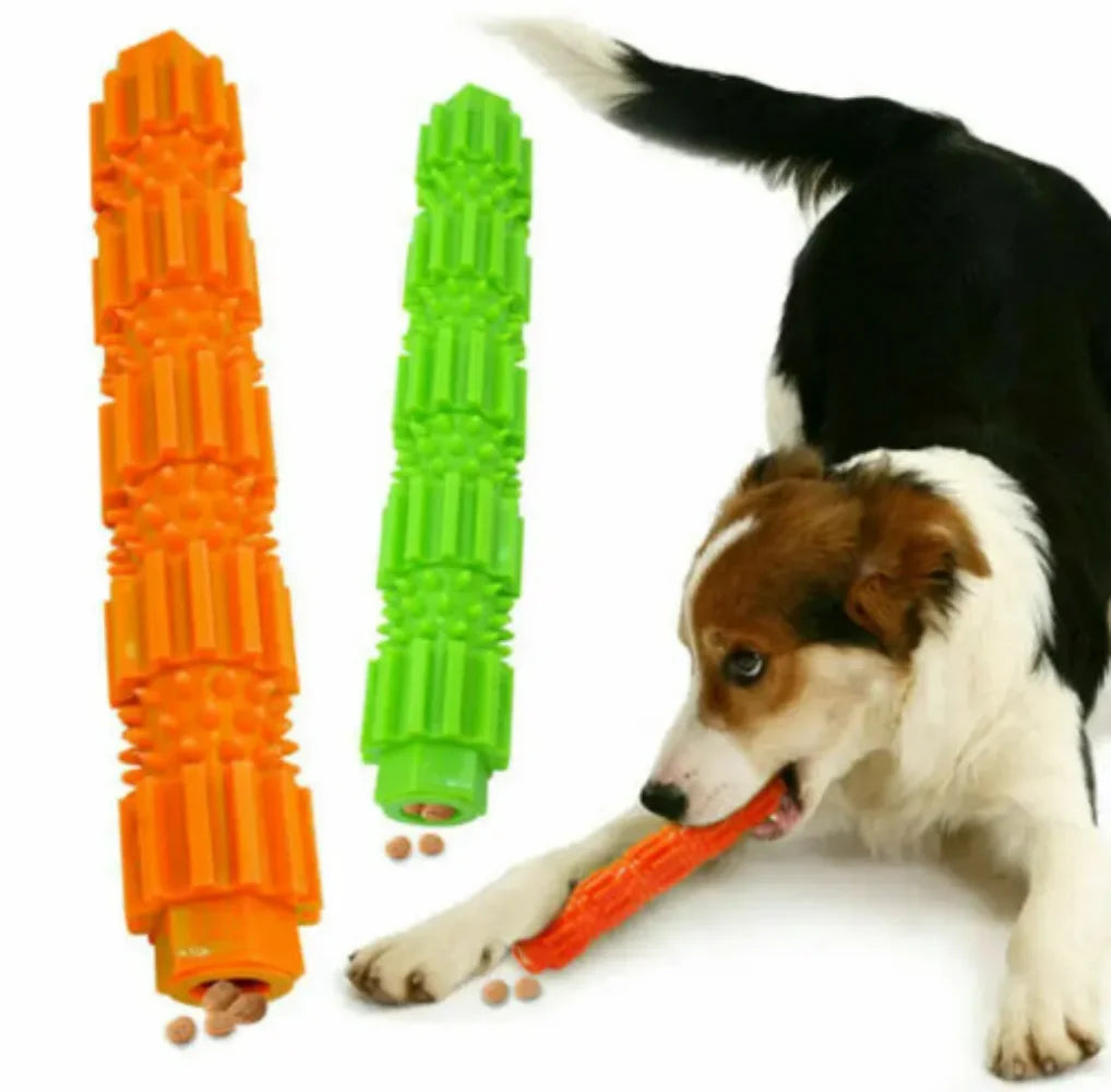 Pet Dog Chew Toy For Aggressive Chewers Treat Dispensing Rubber Teeth Cleaning Squeaking Rubber Dog Toy For Pet Training