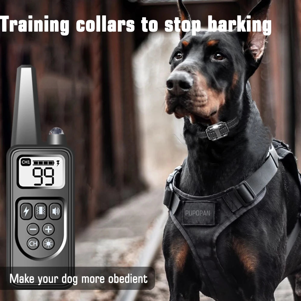 Dog Training Collar with Remote,Shock Collar for Large Medium Dogs, Training Collar for Dogs with Beep Vibration Shock