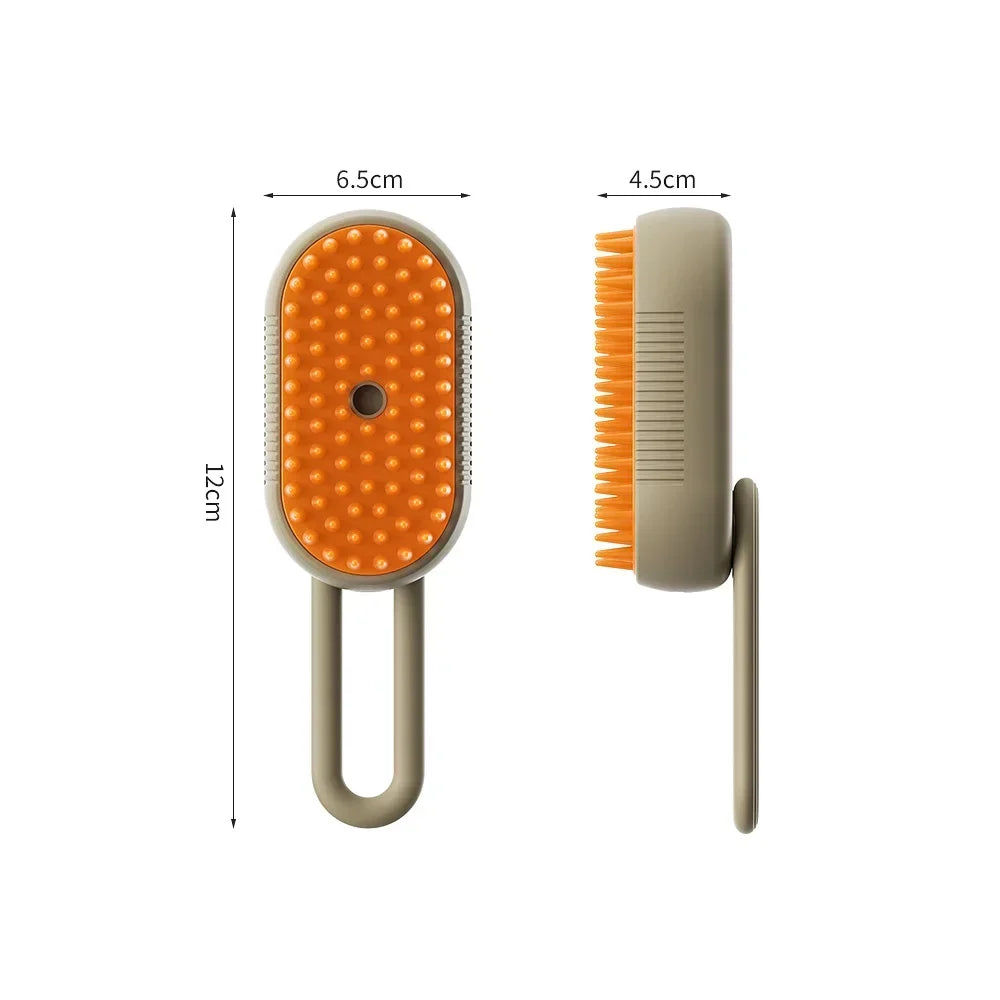 Pet Steamy Brush 3 in 1  With Handle Electric Dog Massage Comb with Steam Spray Cat Grooming Comb Cat Brush Hair Removal Combs