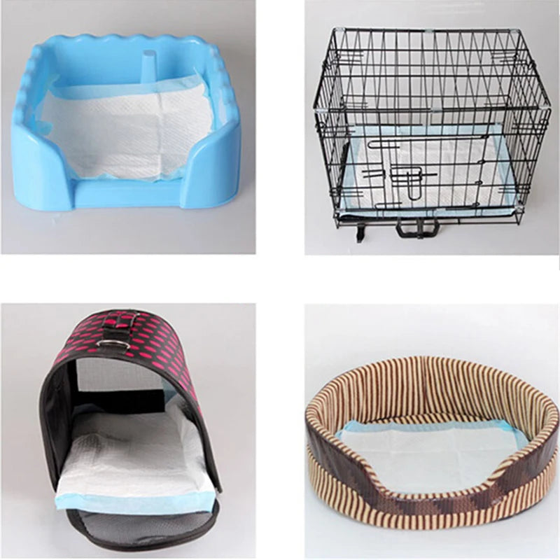 Super Absorbent Pet Diaper Dog Training Pee Pads Disposable Thickened Nappy Pads For Cats Dog Diapers Cage Mat Pet Supplies