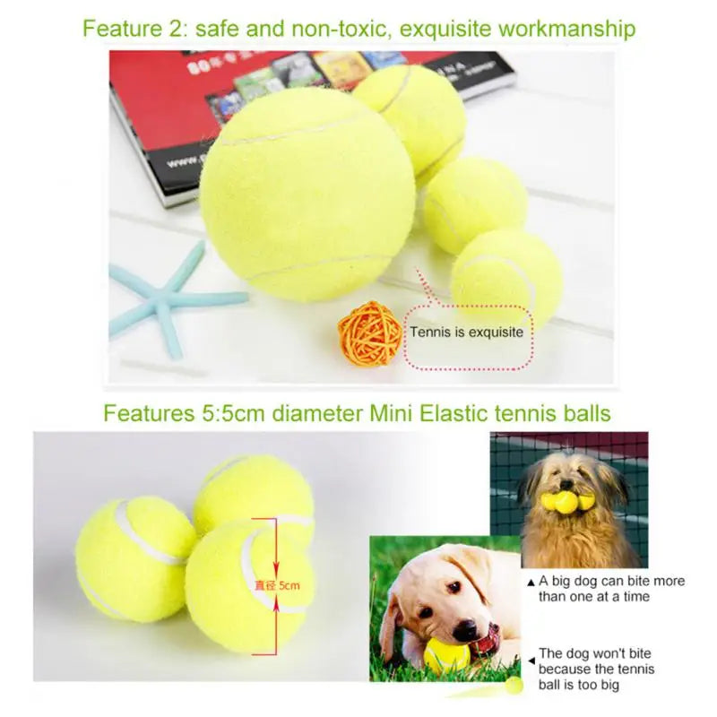 1pc Pet Dog Bite Ball Toys For Small Dogs Rubber Chew Puppy Toy Dog Stuff Dogs Toys Pets Tennis Launcher Small Ball